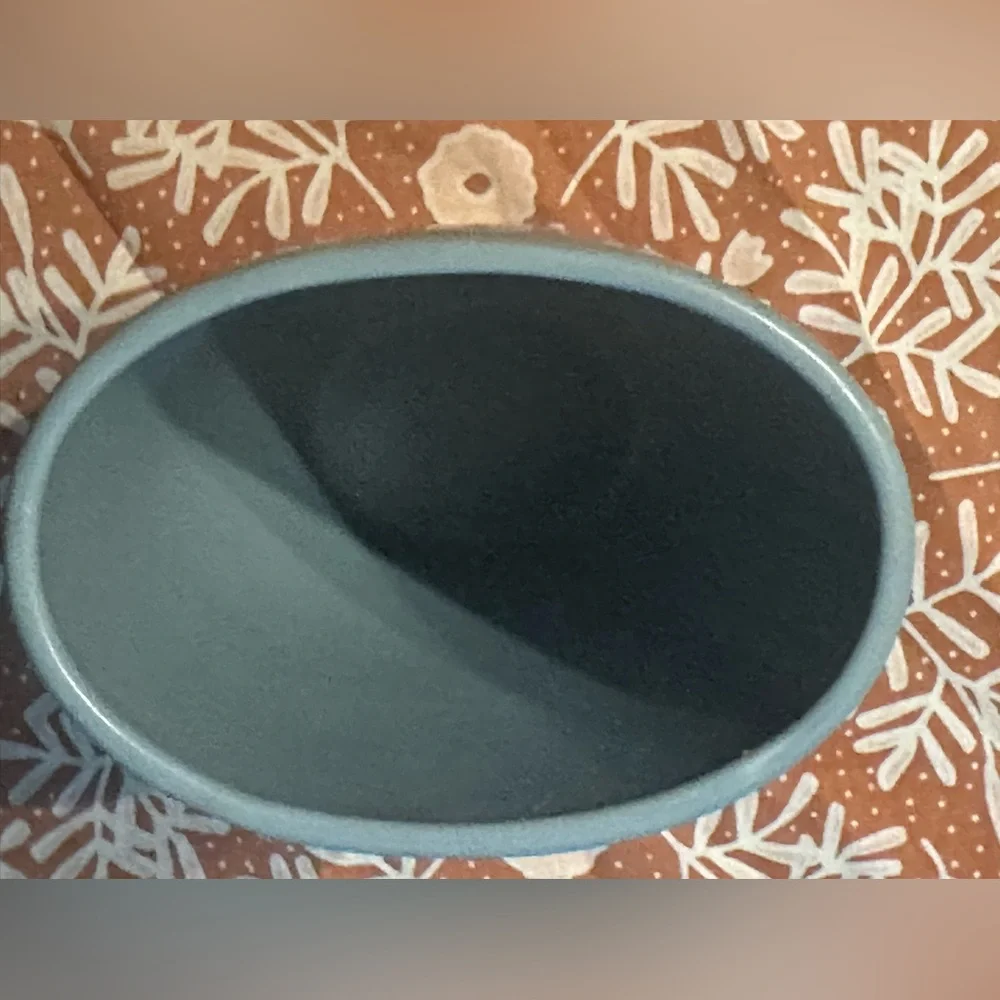 7 1/2” IKEA blue robins egg ceramic vase